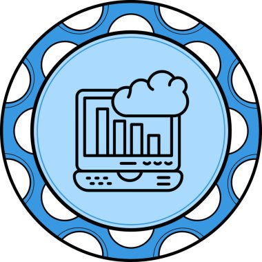 Bulut Kontrol Paneli Gelişmiş Minimum Arayüz Tasarımı Elementi