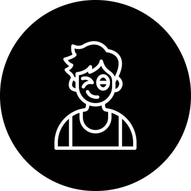 Erkek Göz Kırpma Stili Profesyonel Yaratıcı Sanat Nesnesi