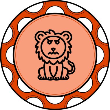 Ağlayan Aslan Zarif Modern Marka Vektör Varlığı