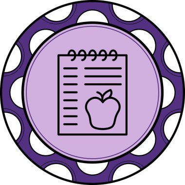 Beslenme Planı Yaratıcı Fonksiyonel Web Grafik Sembolü