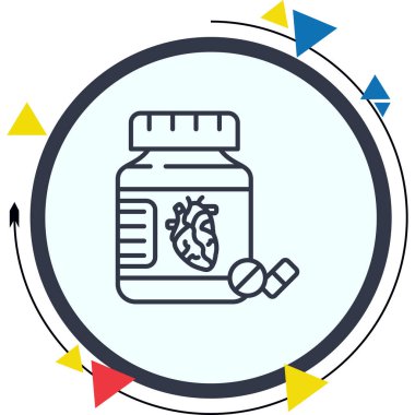 Bir şişe kalp sağlığı ilavesi.