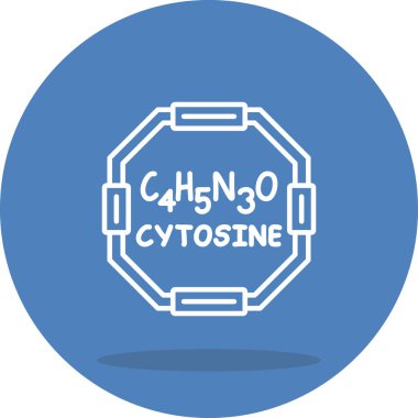 Sitozin molekülünün kimyasal yapısı, basit web simgesi
