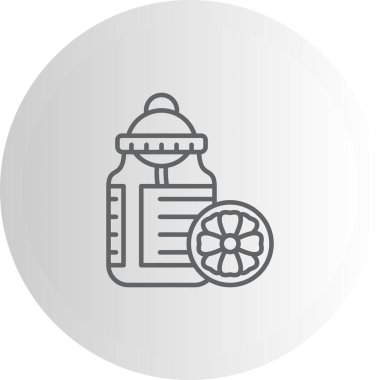 Dilimlenmiş limon meyvesinin yanında bebek şişesi.