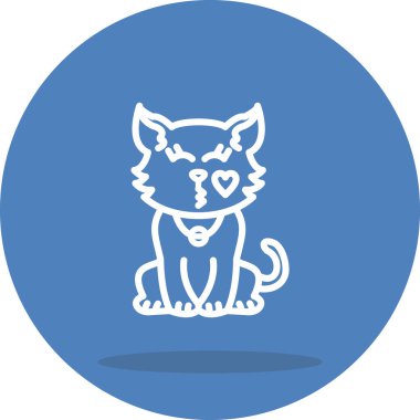 Cat Kiss Balanced Custom Flat Vector Layout
