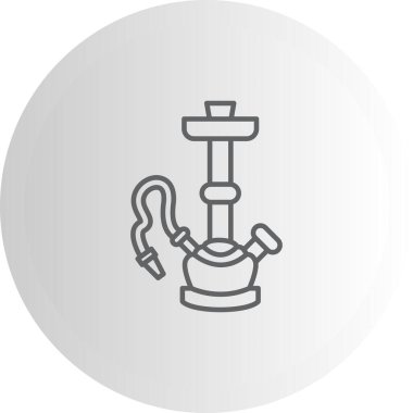 Nargile tüttürmenin basit bir taslağı