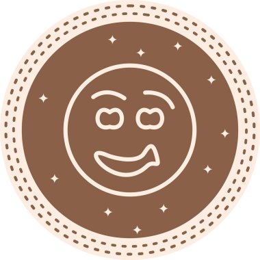 emoji simgesi, web kullanımı için basit tasarım vektör çizimi