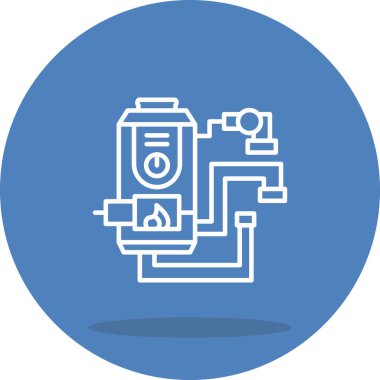 Isıtma sistemi diyagramının basit taslağı