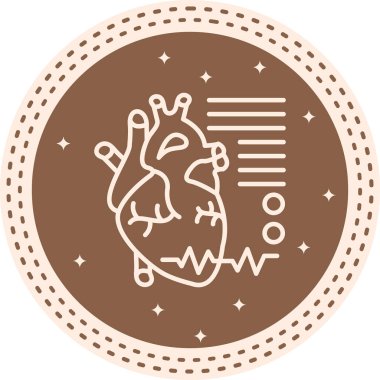 Kalp atışı ve çizgileri olan kalp çizimleri