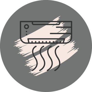 Klima ünitesi soğuk hava yayıyor.