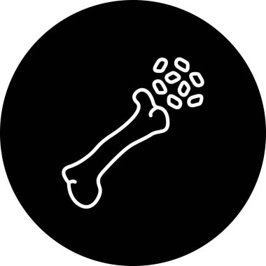 Siyah arka planda dağınık tohumlu kemik