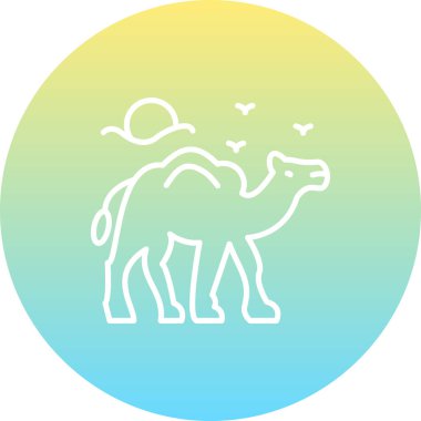 Deve Simgesi Vektör tasarımı