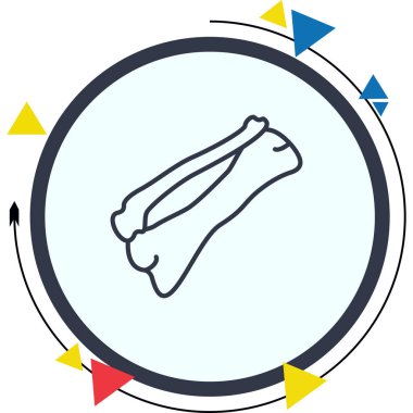 Çemberde basit bir kemik çizgisi