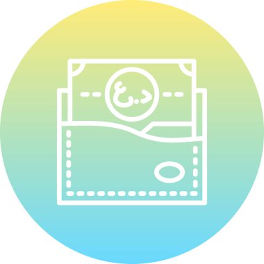 Irak Cüzdanı Yaratıcı İşlevsel Web Grafik Sembolü