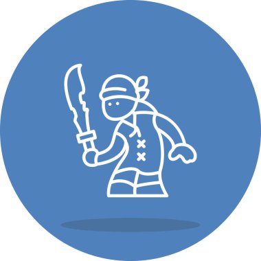 Korsan Kılıç Adam Profesyonel Eşsiz Kullanıcı Arayüzü Düzeni