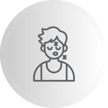 Uyuyan Çocuk Temiz Damgalama Grafik ŞekliName