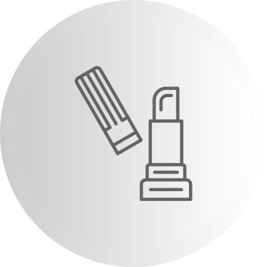 Dudak kremi Çizgisi Düz Simge