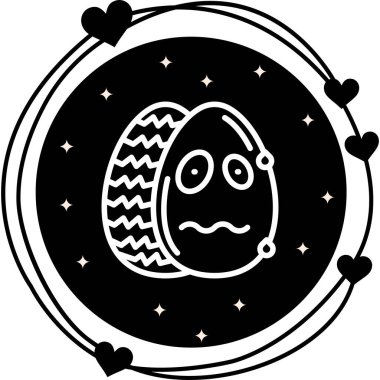 Paskalya Siniri Yumurta Asgari Düz Yaratıcı Grafik Tasarımı