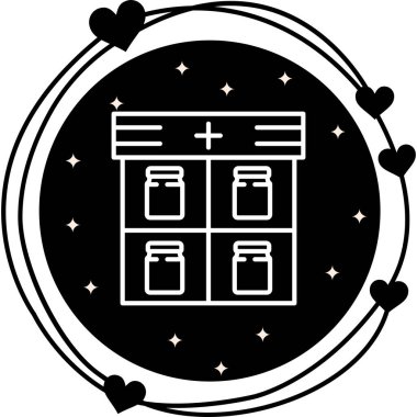 Kare tasarım içinde dört kavanoz