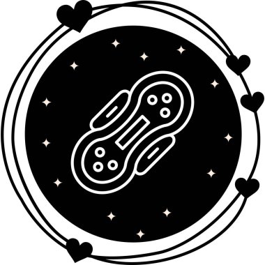 Hijyenik ped hattı Düz Simge