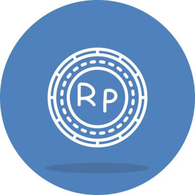 Endonezya Sikkesi Eşsiz Soyut Markalaştırma Grafiksel ŞekliName