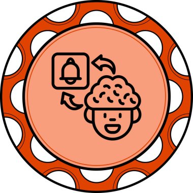 Beyin Alarmı, grafik simgesini düşünün