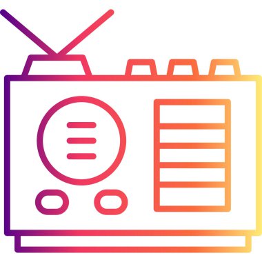 Radyo Zarif Minimum Dijital Grafik Sembolü