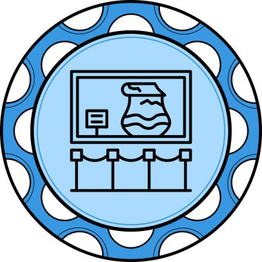 Antik Vazo Yüksek Çözünürlüklü Düz Tasarım Sembolü