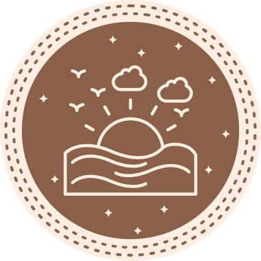 Sunset Yaratıcı Eşsiz Ürün Tasarım Elemanı