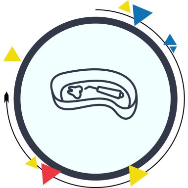 Diş Tepsisi Yaratıcı Minimum Vektör Sanatı Özelliği