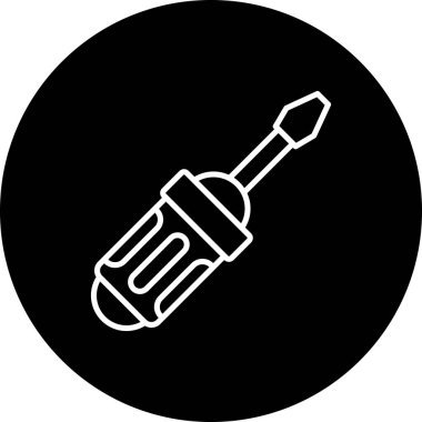 Tornavida simgesi vektör illüstrasyon tasarımı