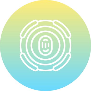 Parmak izi Eşsiz Yenilikçi Dijital Grafik Sembolü