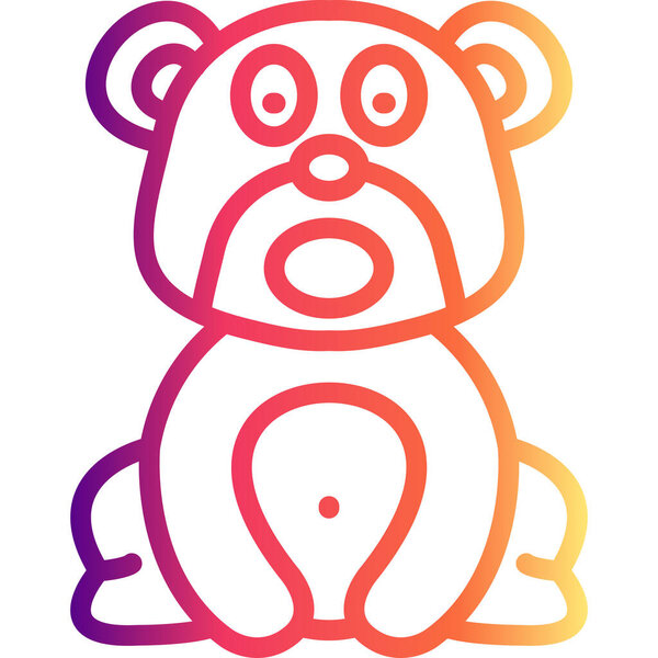 Astonished Bear Premium Modern Art Feature