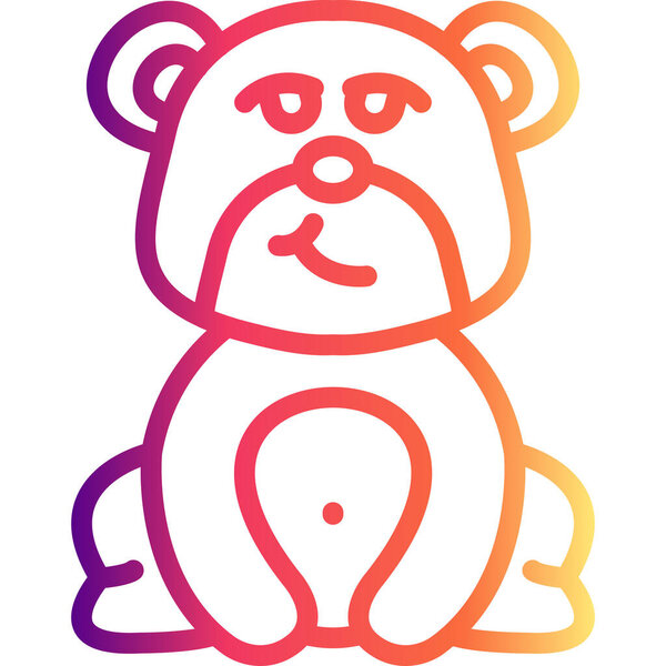 Медведь с Wry Smile и цифровой дизайн Elegant