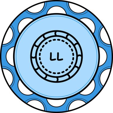 Lübnan Pound web simgesi vektör illüstrasyonu