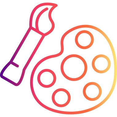 Paleti Boya Yüksek Çözünürlüklü Sanat Sembolü