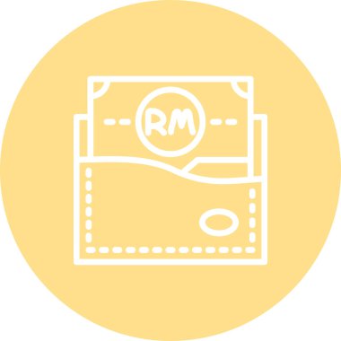 Malezya Ringgit Cüzdanı Dengeli Yenilikçi Ürün Grafiksel Elementi