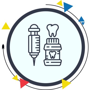 Anestezi Enjeksiyonu Biçimli Yaratıcı Tasarım Elementi