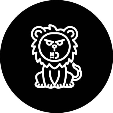 Aslan Basınçlı Çağdaş Dijital Grafik Özelliği