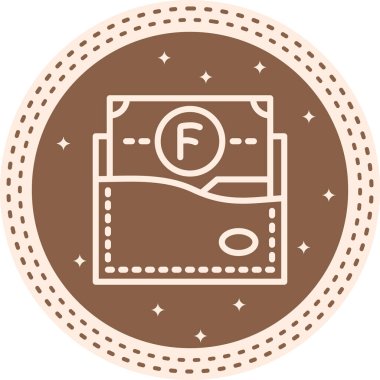 Belçika Frangı Cüzdanı Farklı Modern Temiz Sanat Özelliği