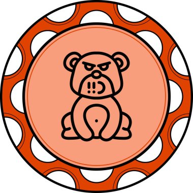 Bear in Stresure Ayırıcı Profesyonel Yaratıcı Grafik Elementi
