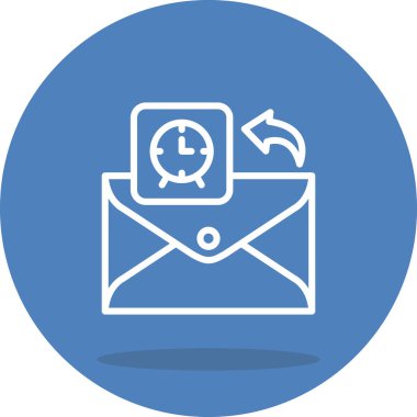 E- posta Saat Yüksek Çözünürlüklü Minimum Vektör Tasarımı