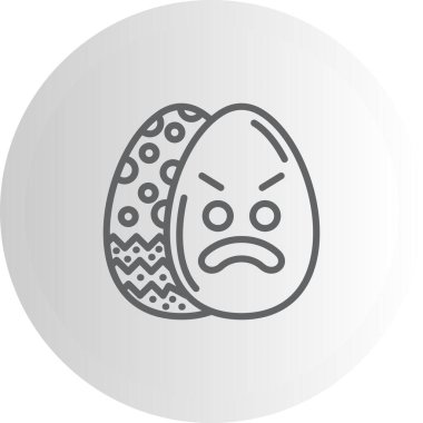 Paskalya Öfkeli Yumurta Dinamik Yaratıcı Dijital Grafik Şekli