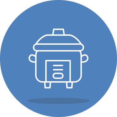 Rice Cooker Yenilikçi Düz Ürün Tasarım Sembolü
