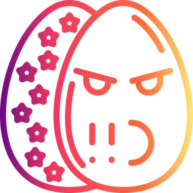 Paskalya Baskısı Yumurta Çağdaş Yenilikçi Dijital Tasarım Varlığı