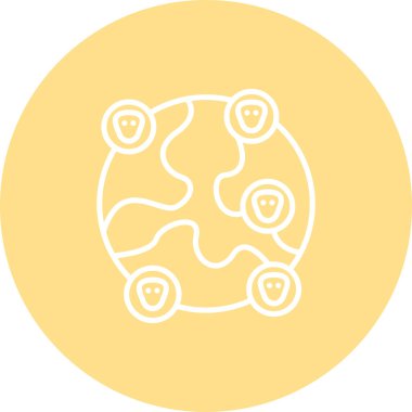 Küresel Yaratıcı İşlevsel Web Grafik Sembolü