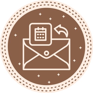 E- posta Takvimi Yüksek Çözünürlüklü Sanat Sembolü