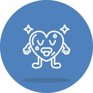 Sıcak Kalp Biçimli Damgalama Vektörü Özelliği