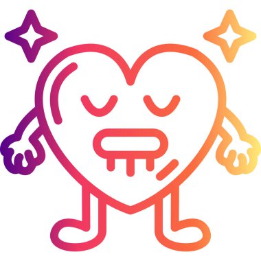 Salyalı Kalp Parlak Modern Yaratıcı Sanat Düzeni