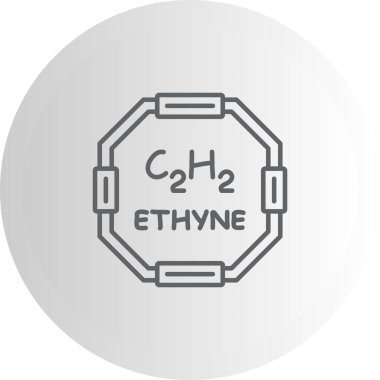 Ethyne Premium Minimal Düz Vektör İllüstrasyonu