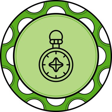 Pusula Parlak Modern Yaratıcı Sanat Düzenlemesi